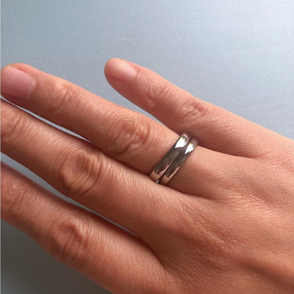 🌟🌟Silver Couple Rings - Picture 7 of 11